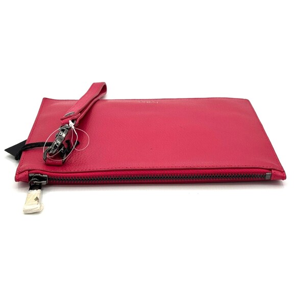 Botkier NY Valentina Wristlet Party Pink Leather Turn Lock Front Zipper Top NWT - Picture 9 of 16